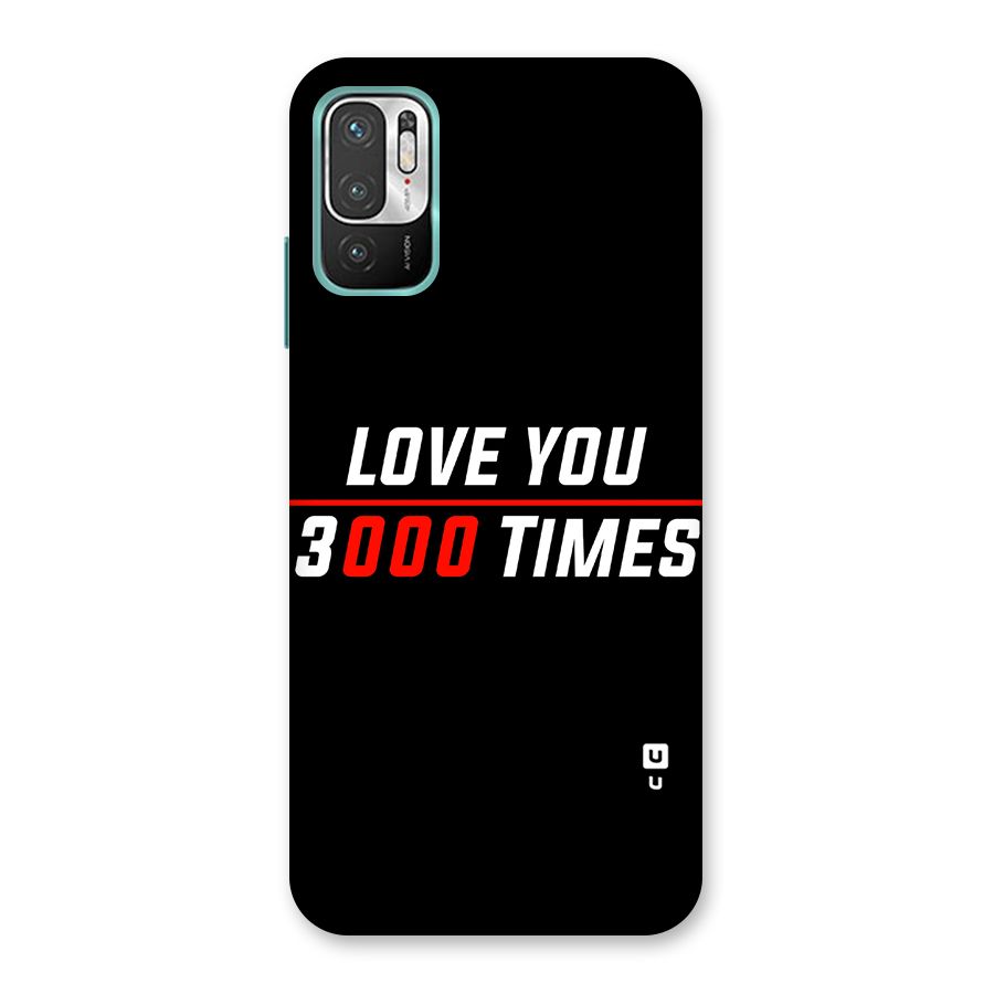 Love You 3000 Times Back Case for Redmi Note 10T 5G