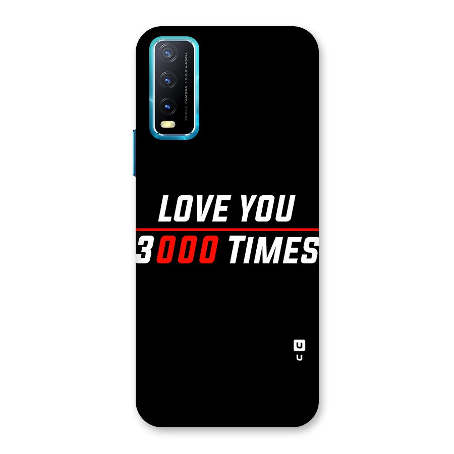 Love You 3000 Times Back Case for Vivo Y20G
