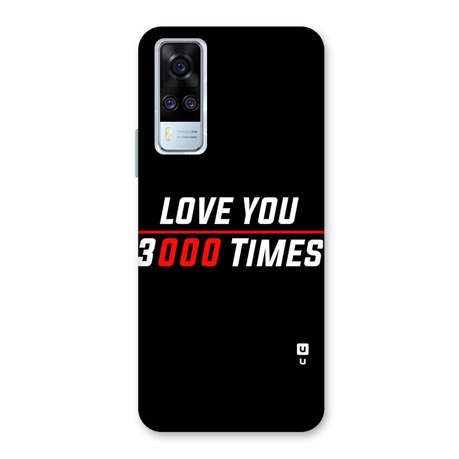 Love You 3000 Times Back Case for Vivo Y31