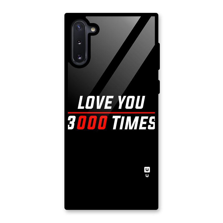 Love You 3000 Times Glass Back Case for Galaxy Note 10