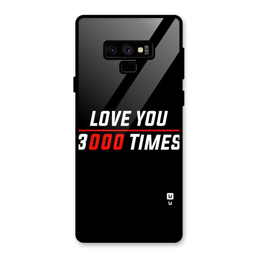 Love You 3000 Times Glass Back Case for Galaxy Note 9