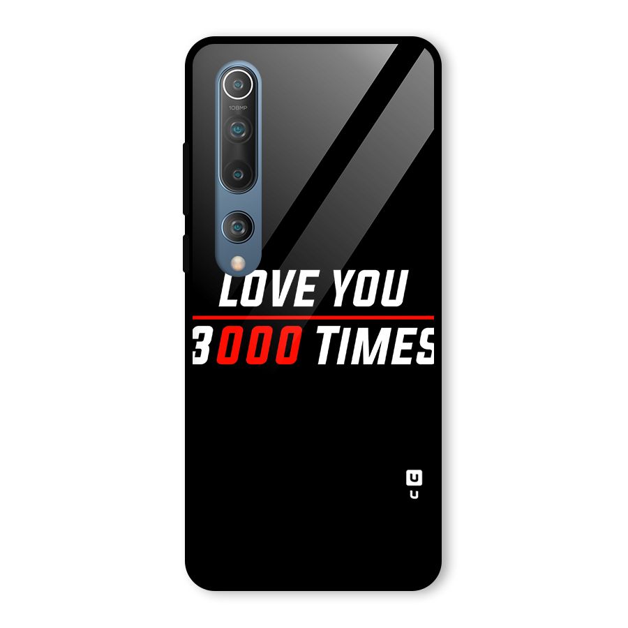 Love You 3000 Times Glass Back Case for Mi 10
