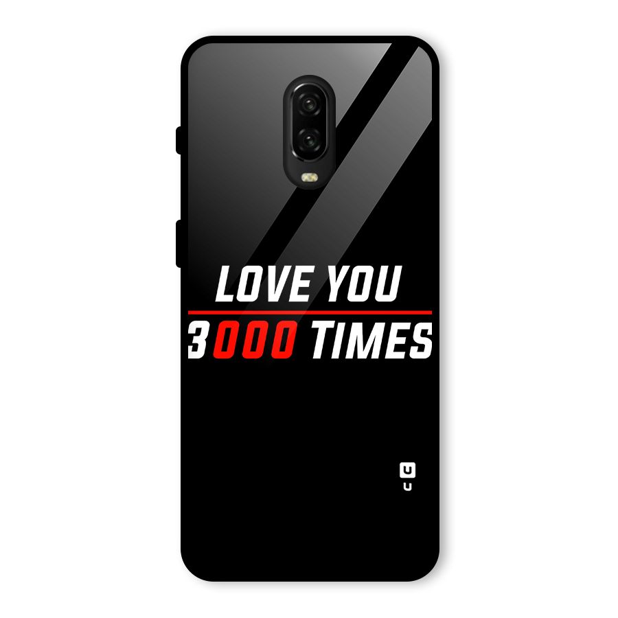 Love You 3000 Times Glass Back Case for OnePlus 6T