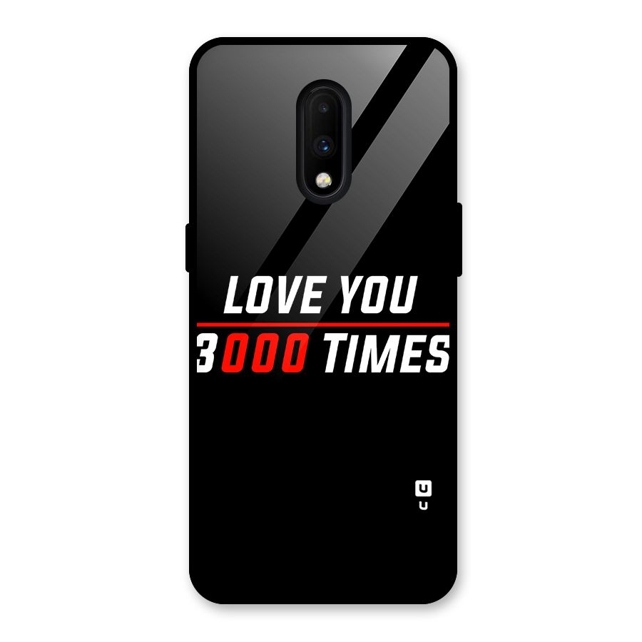 Love You 3000 Times Glass Back Case for OnePlus 7