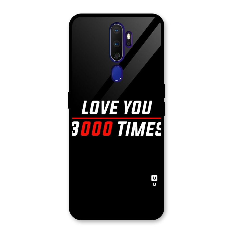 Love You 3000 Times Glass Back Case for Oppo A9 (2020)