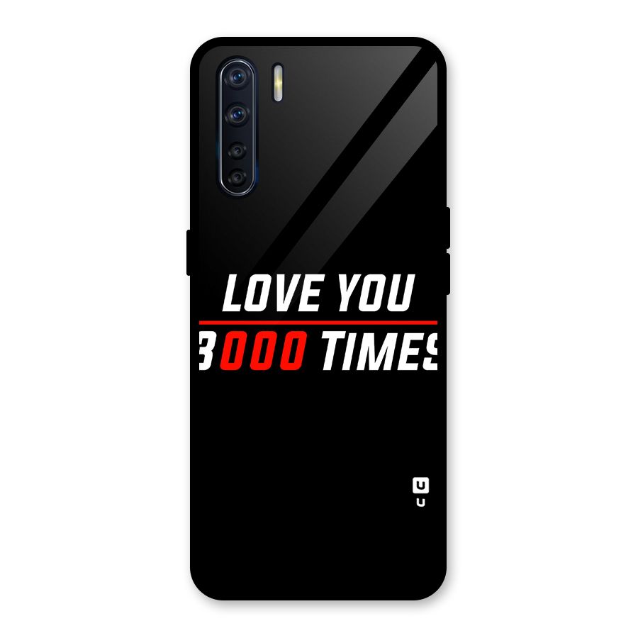 Love You 3000 Times Glass Back Case for Oppo F15