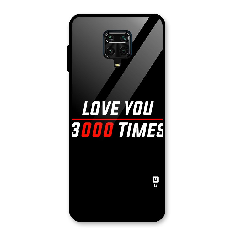 Love You 3000 Times Glass Back Case for Poco M2 Pro