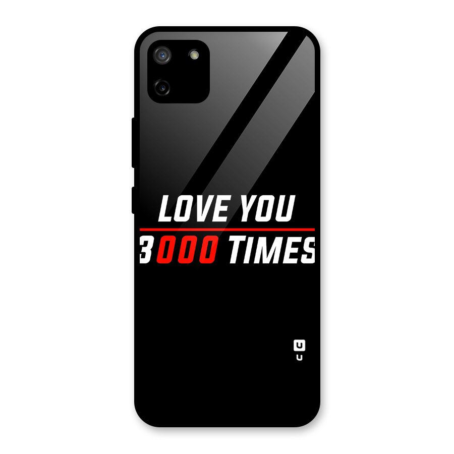 Love You 3000 Times Glass Back Case for Realme C11