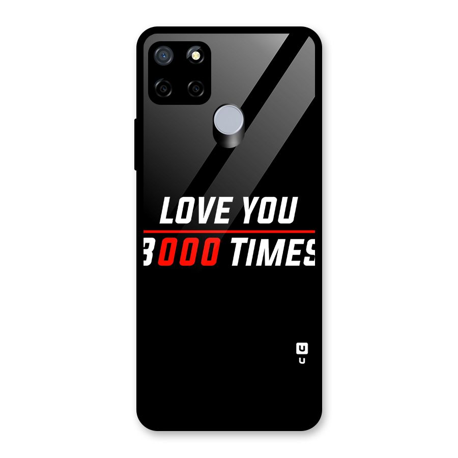 Love You 3000 Times Glass Back Case for Realme C12