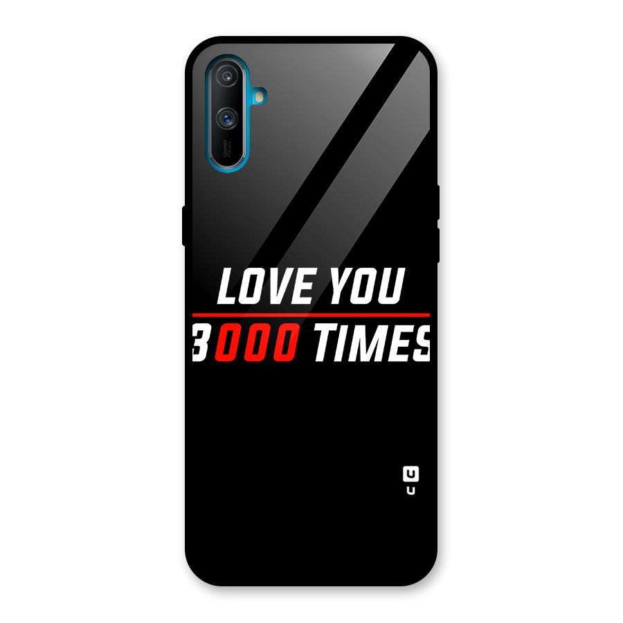 Love You 3000 Times Glass Back Case for Realme C3