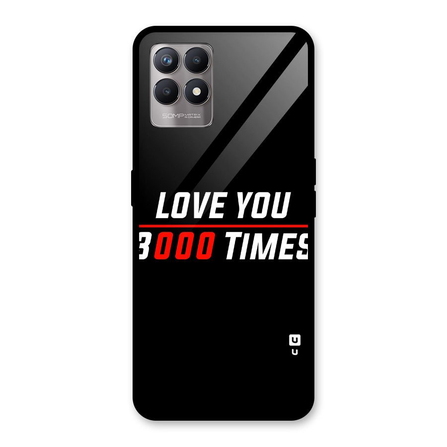 Love You 3000 Times Glass Back Case for Realme Narzo 50
