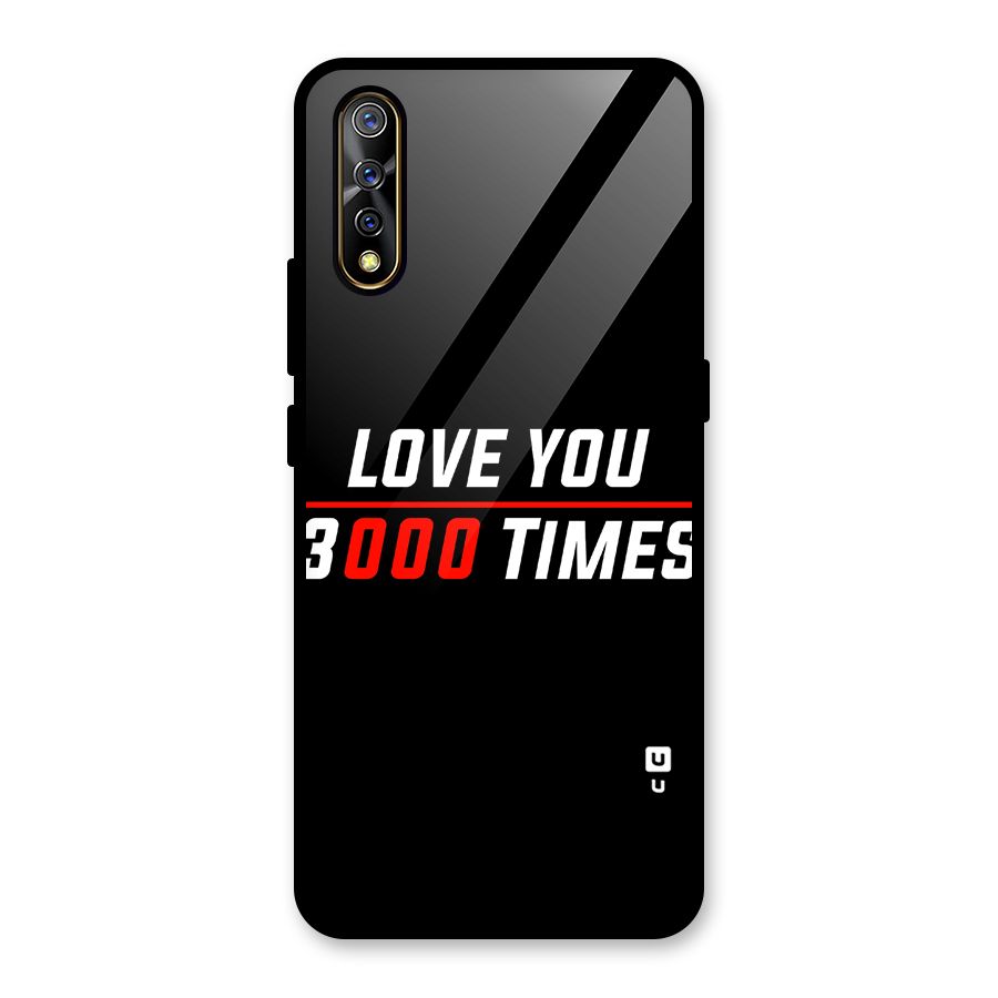 Love You 3000 Times Glass Back Case for Vivo S1