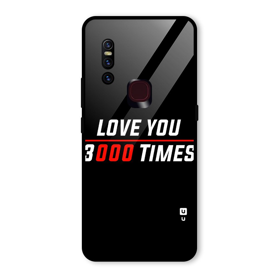 Love You 3000 Times Glass Back Case for Vivo V15