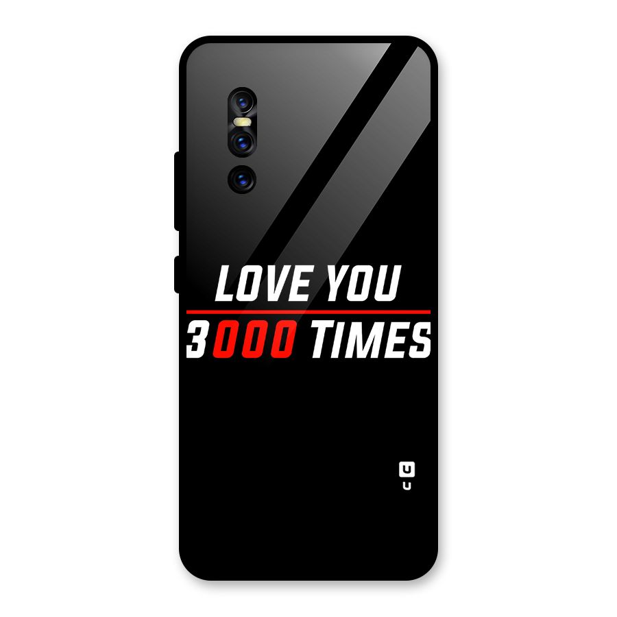 Love You 3000 Times Glass Back Case for Vivo V15 Pro