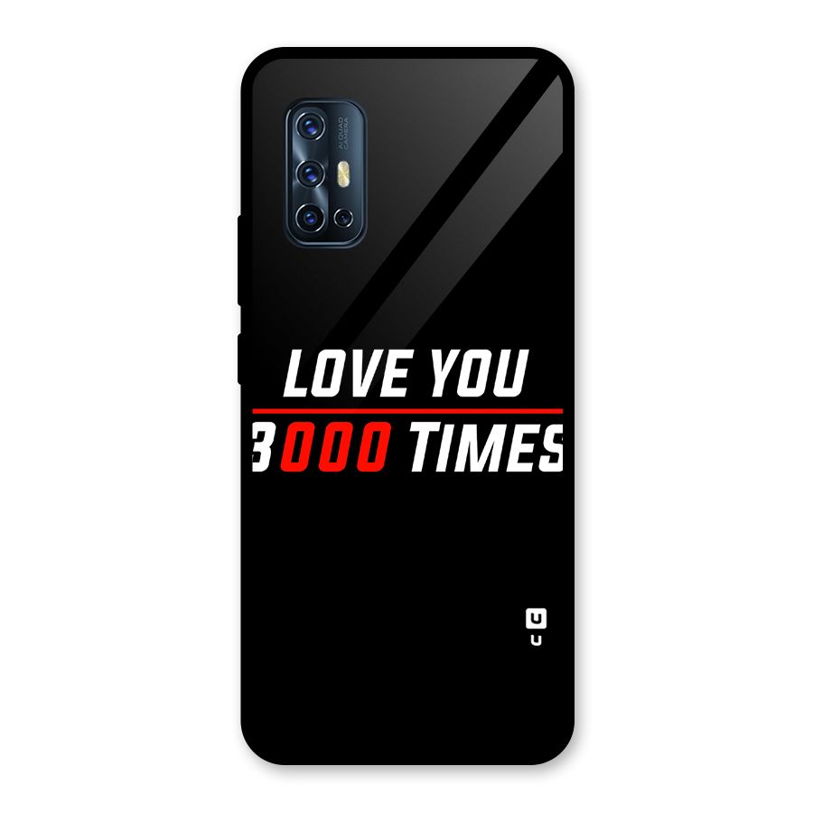 Love You 3000 Times Glass Back Case for Vivo V17