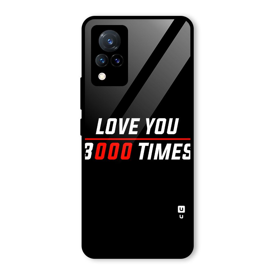 Love You 3000 Times Glass Back Case for Vivo V21 5G