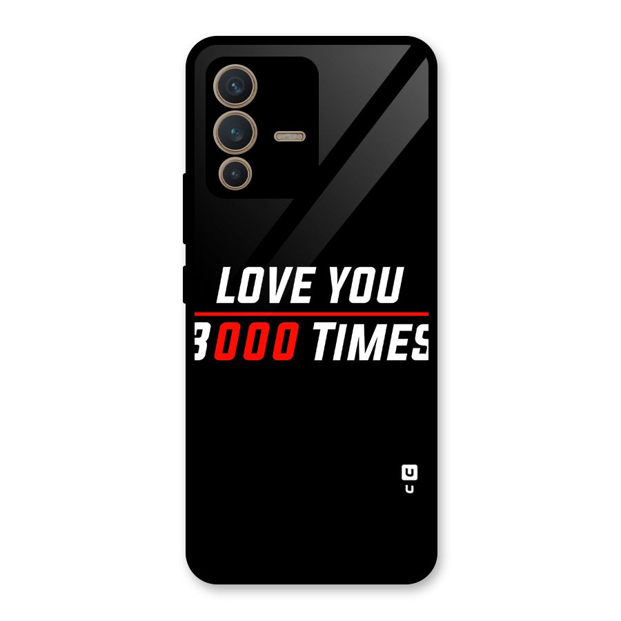 Love You 3000 Times Glass Back Case for Vivo V23 5G