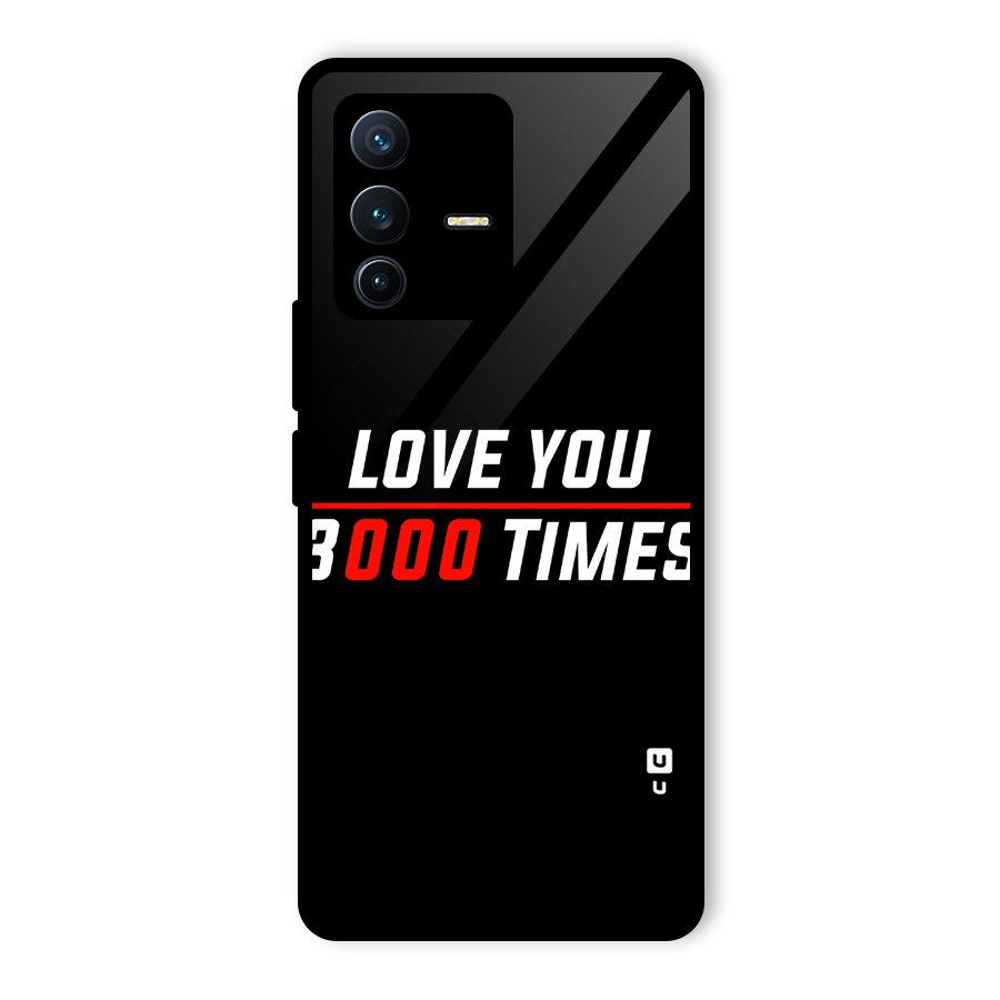 Love You 3000 Times Glass Back Case for Vivo V23 Pro