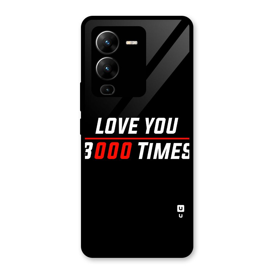 Love You 3000 Times Glass Back Case for Vivo V25 Pro