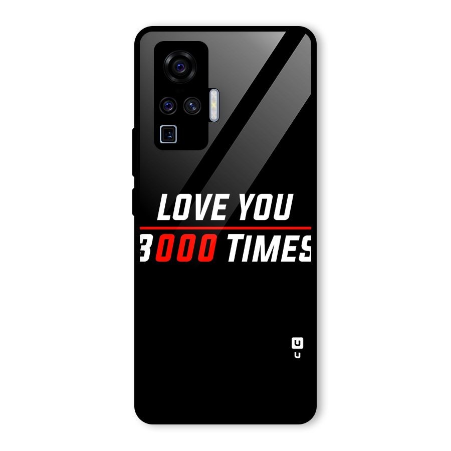 Love You 3000 Times Glass Back Case for Vivo X50 Pro