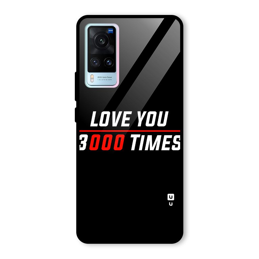 Love You 3000 Times Glass Back Case for Vivo X60