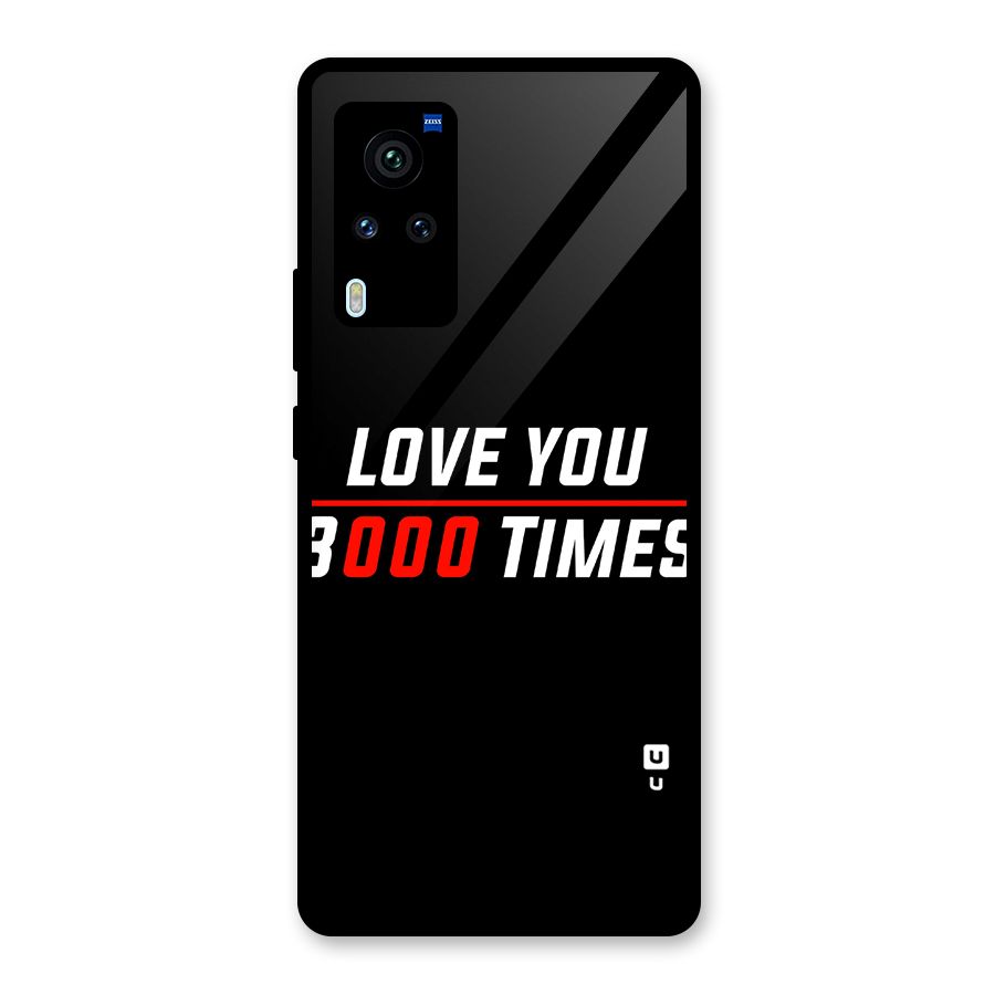 Love You 3000 Times Glass Back Case for Vivo X60 Pro