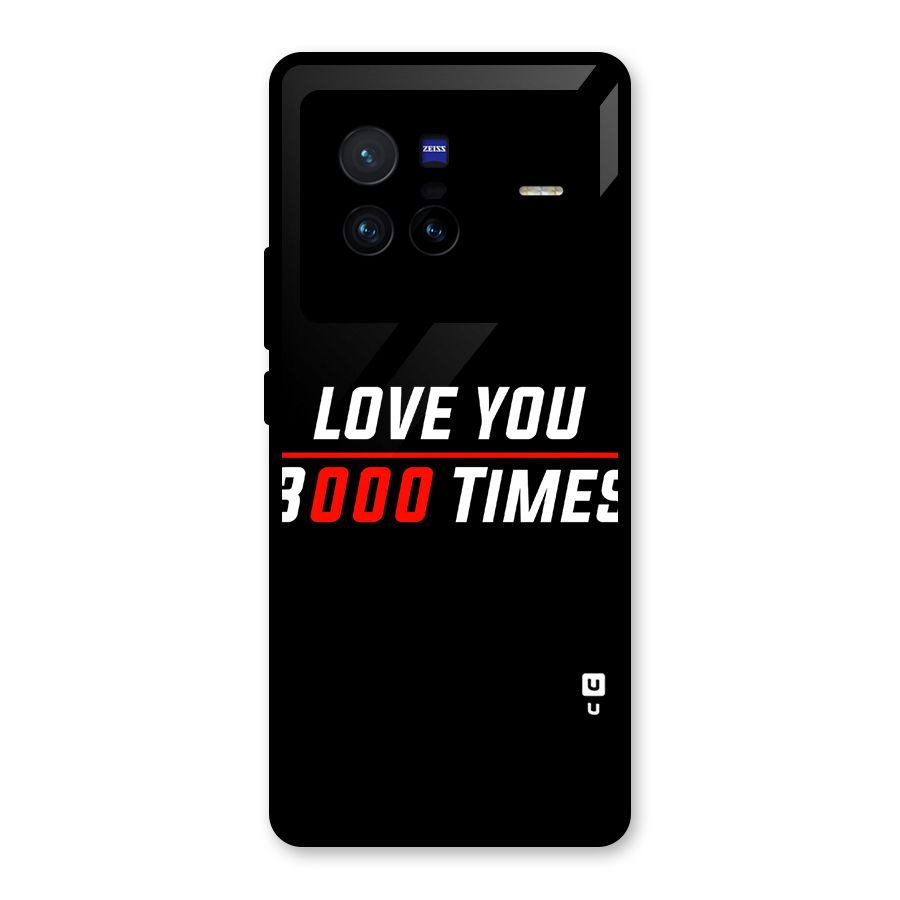 Love You 3000 Times Glass Back Case for Vivo X80