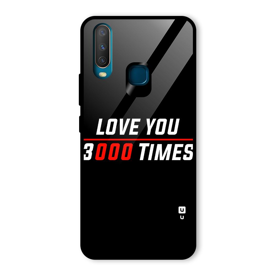 Love You 3000 Times Glass Back Case for Vivo Y17