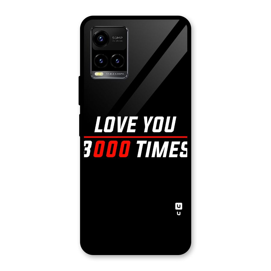 Love You 3000 Times Glass Back Case for Vivo Y21T