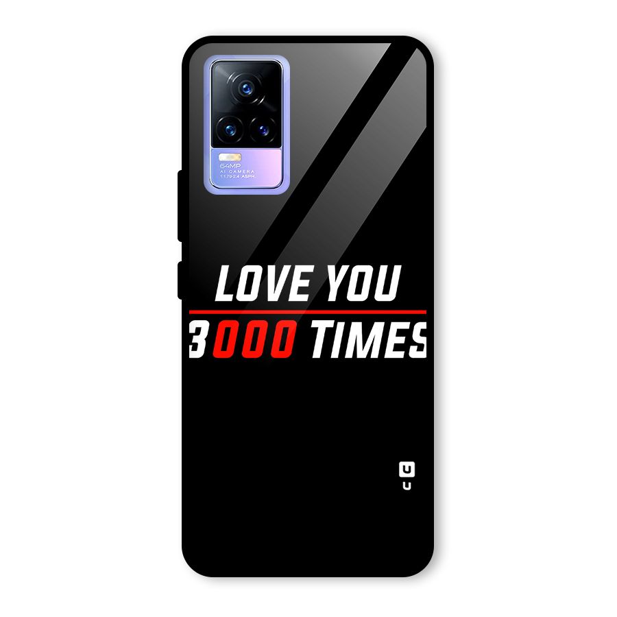 Love You 3000 Times Glass Back Case for Vivo Y73