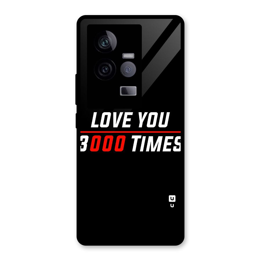 Love You 3000 Times Glass Back Case for Vivo iQOO 11 5G