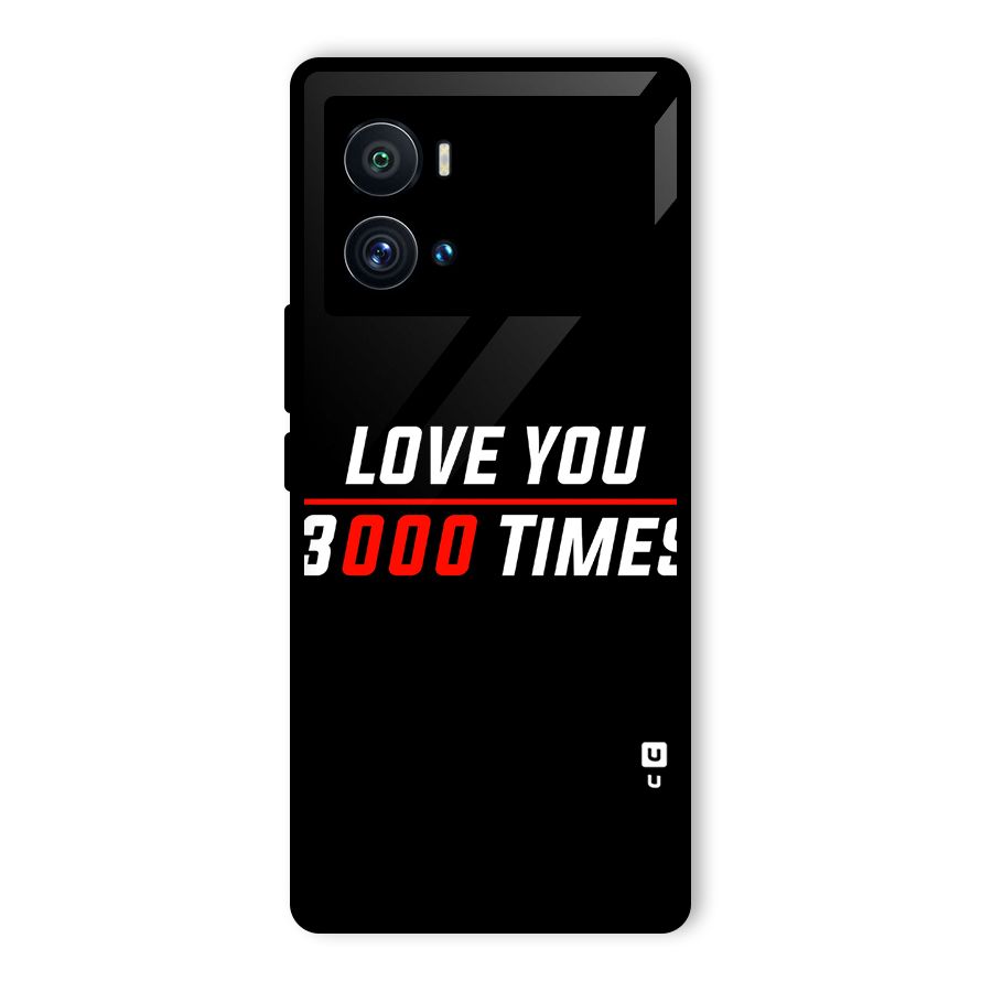 Love You 3000 Times Glass Back Case for Vivo iQOO 9 Pro