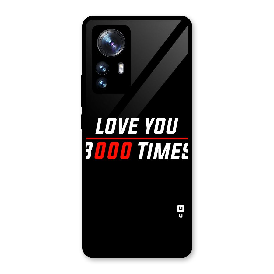 Love You 3000 Times Glass Back Case for Xiaomi 12 Pro