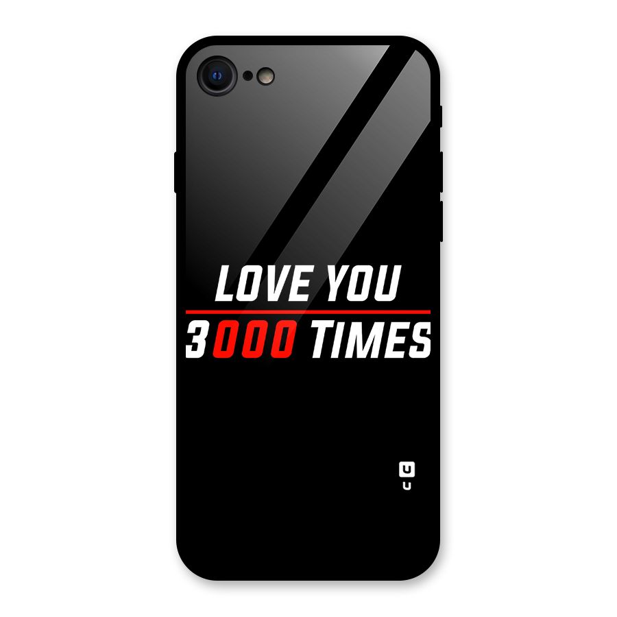 Love You 3000 Times Glass Back Case for iPhone SE 2022