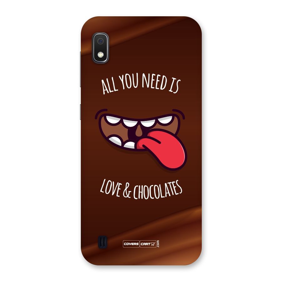 Love and Chocolates Back Case for Galaxy A10