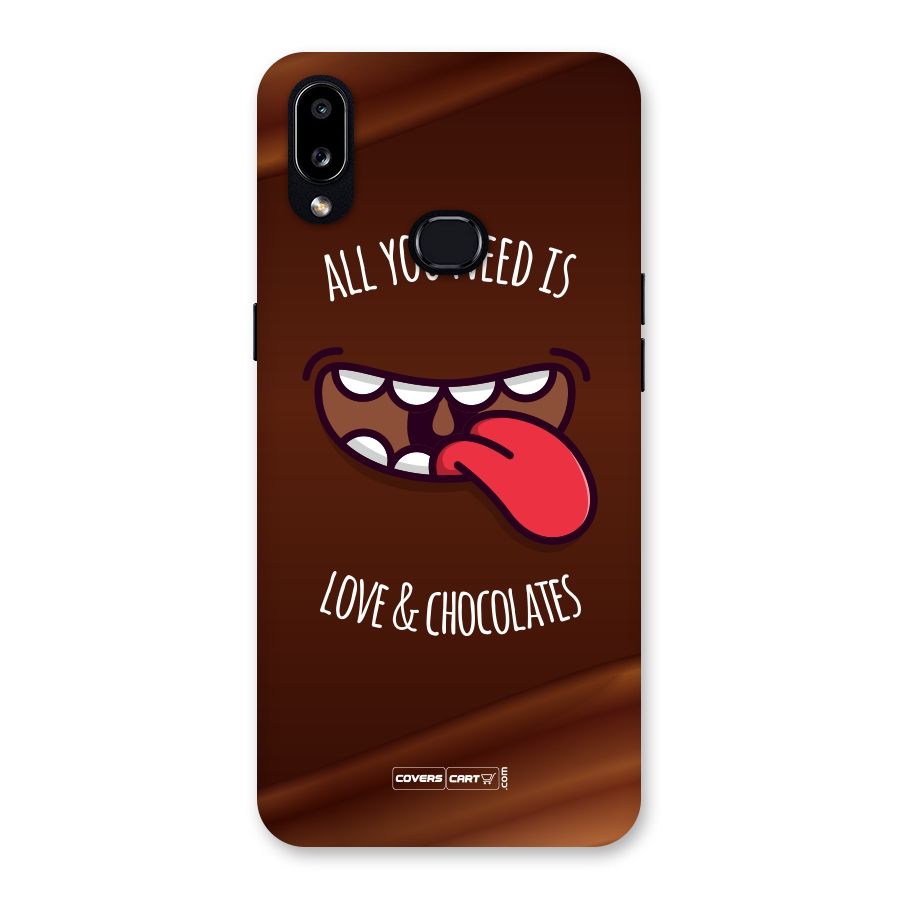 Love and Chocolates Back Case for Galaxy A10s