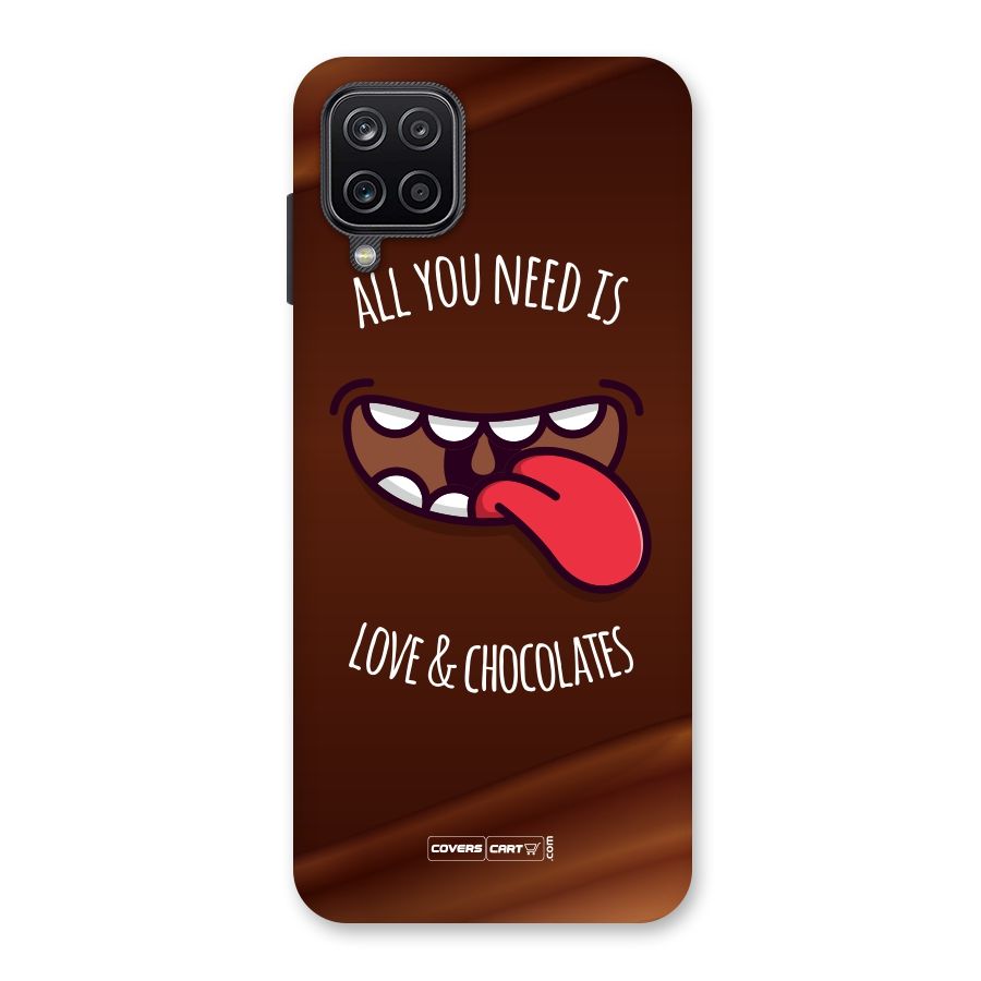 Love and Chocolates Back Case for Galaxy A12