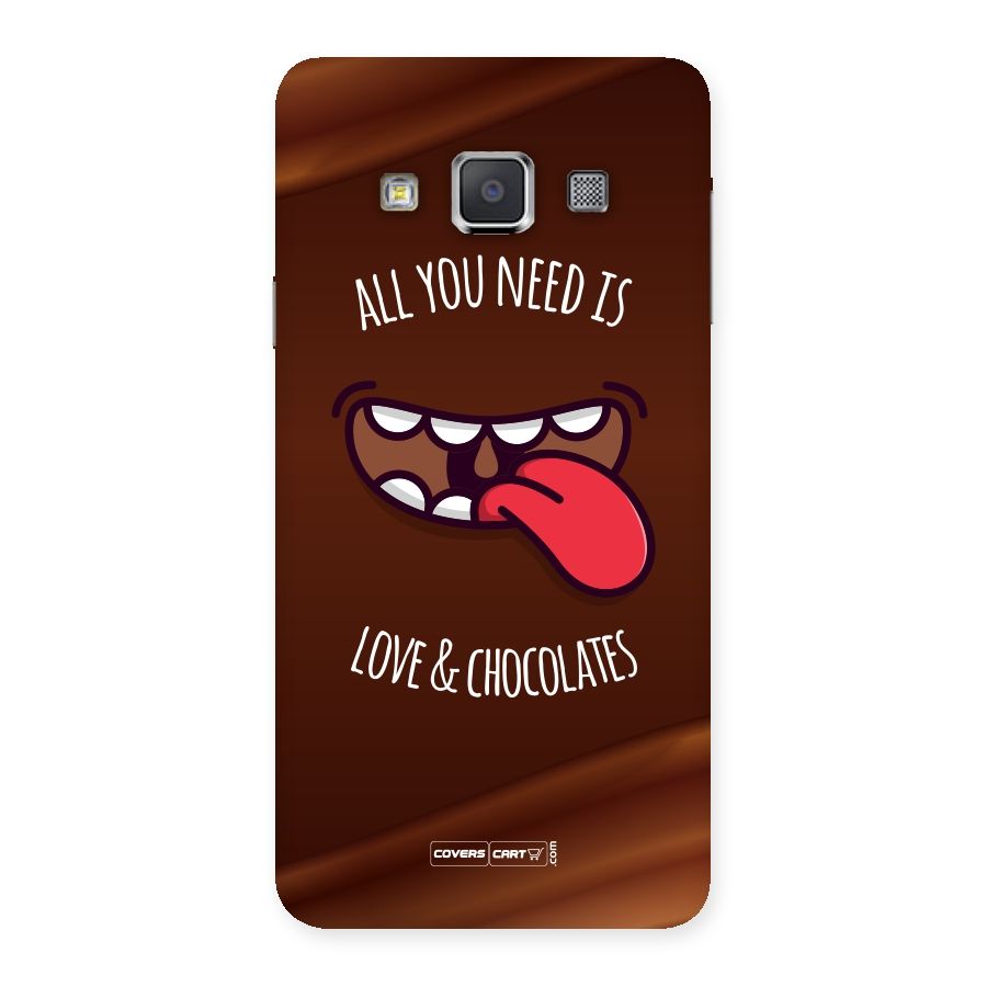 Love and Chocolates Back Case for Galaxy A3