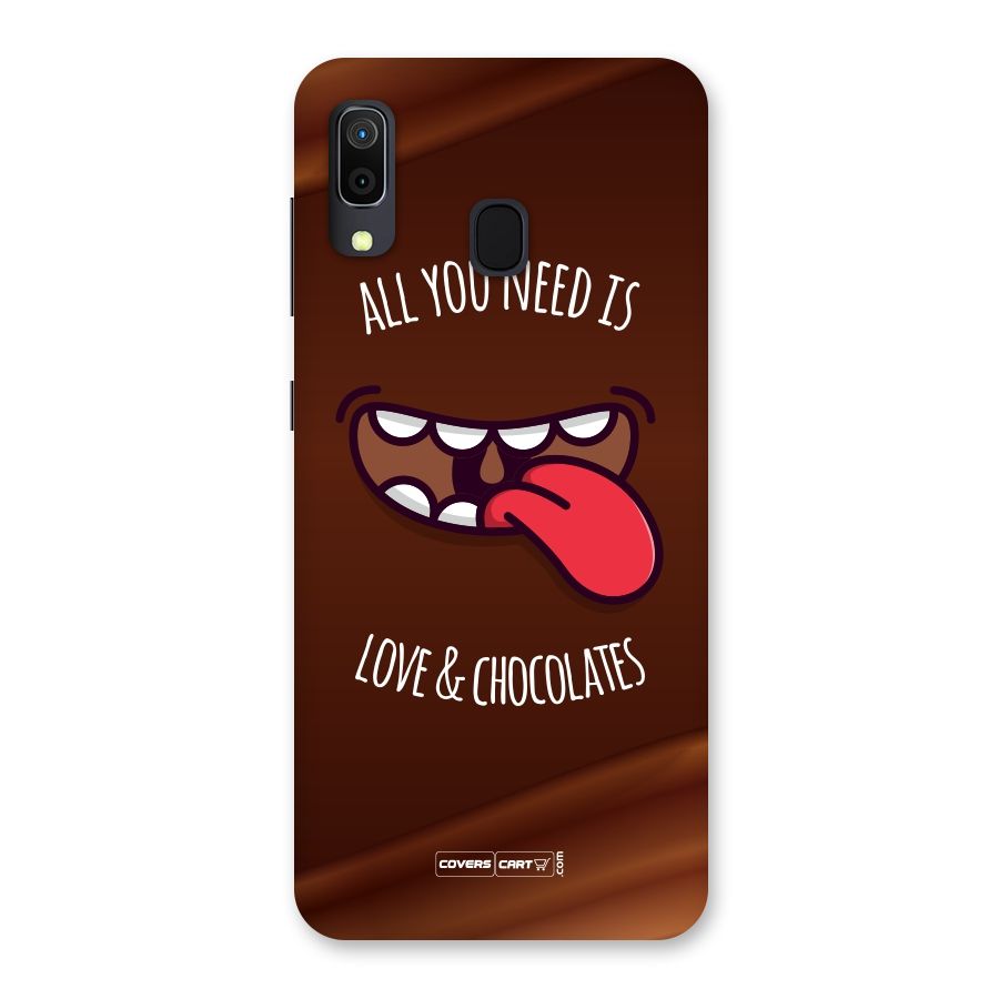 Love and Chocolates Back Case for Galaxy A30