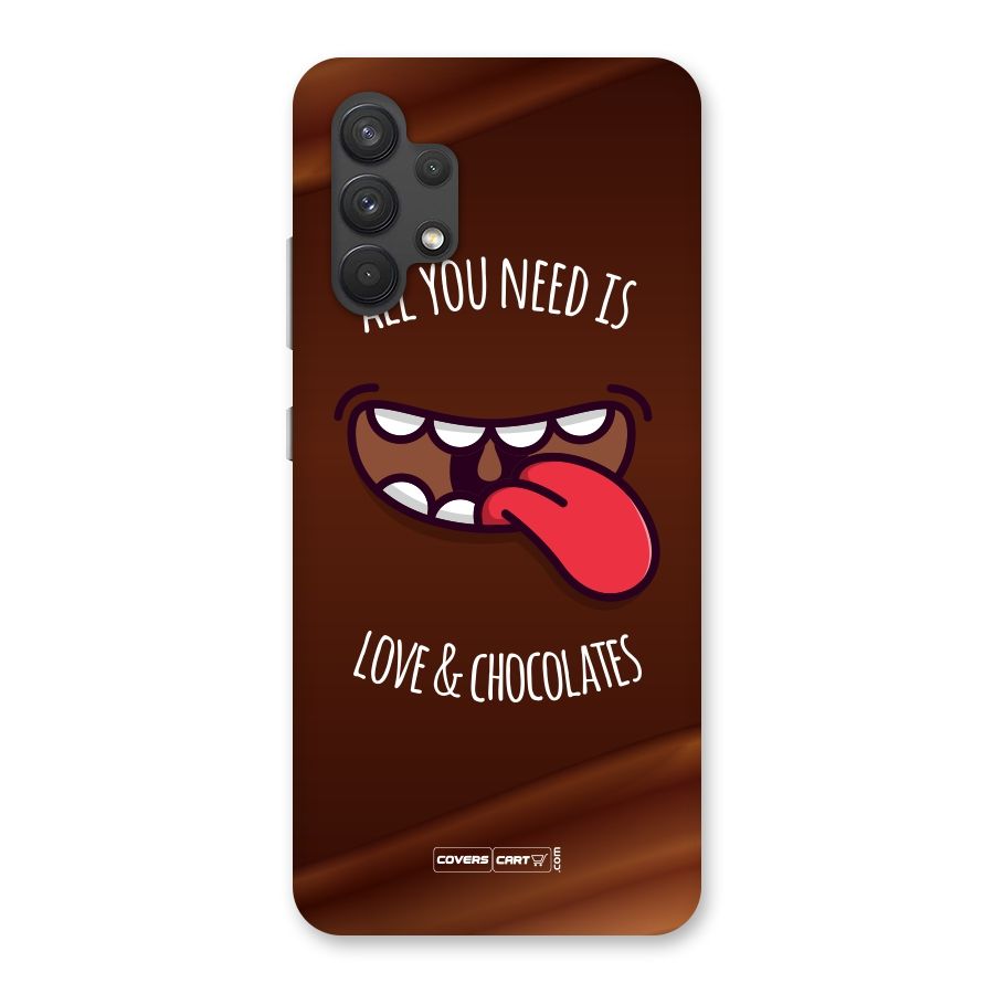 Love and Chocolates Back Case for Galaxy A32