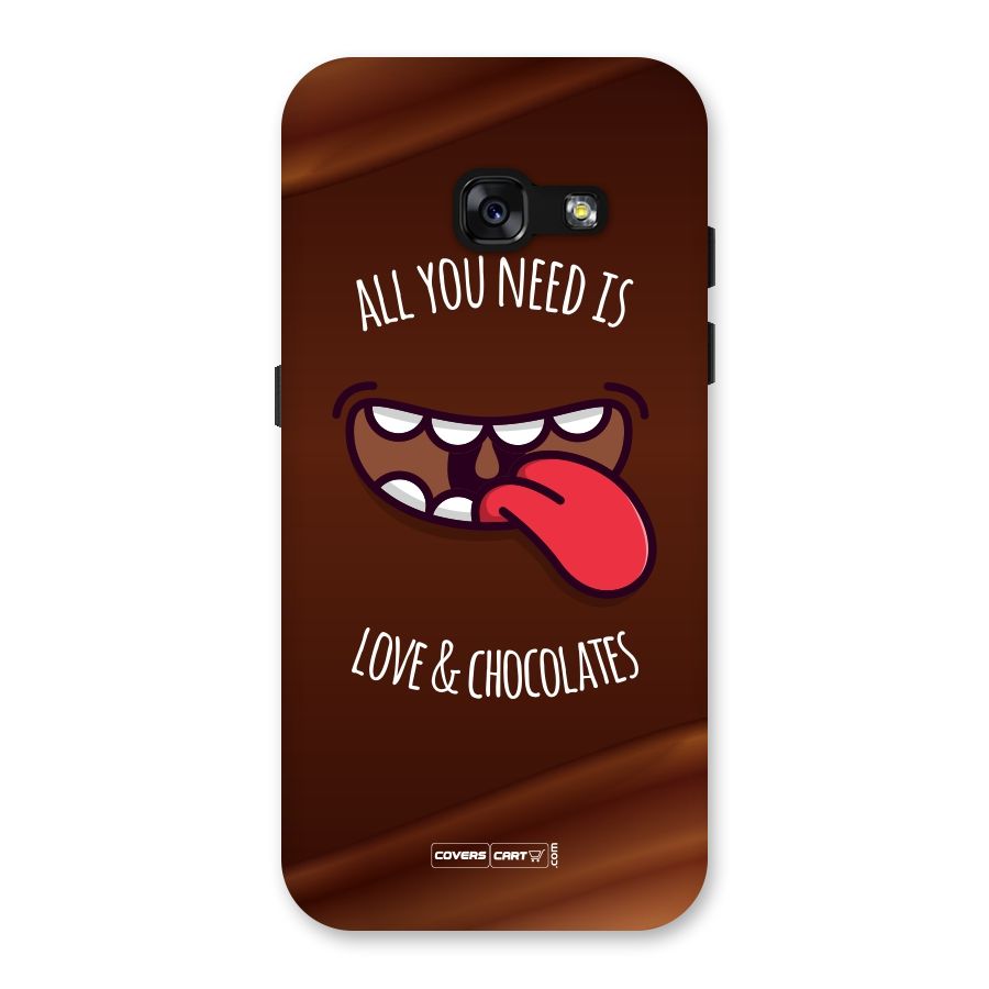 Love and Chocolates Back Case for Galaxy A3 (2017)