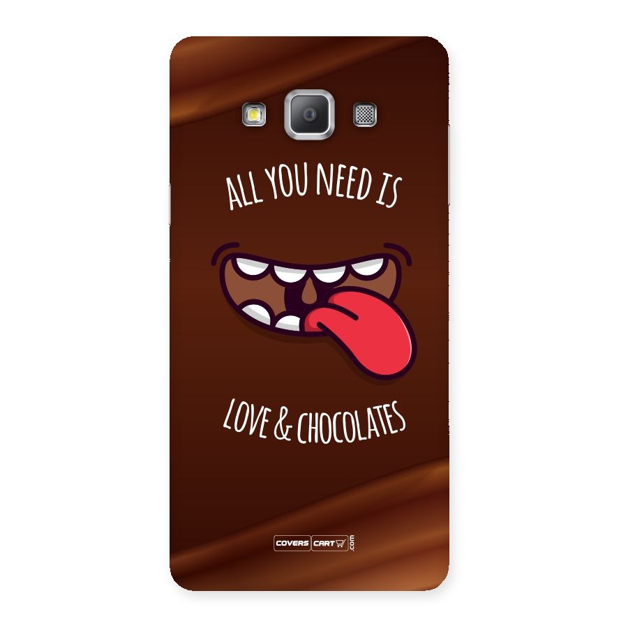 Love and Chocolates Back Case for Galaxy A7