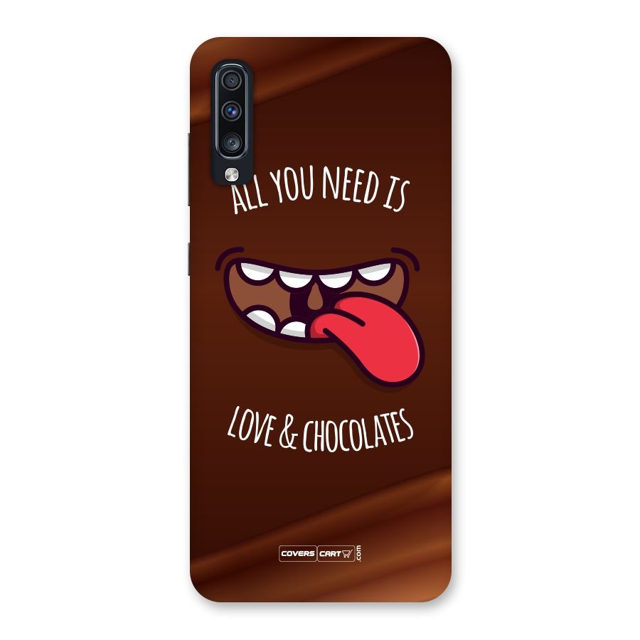 Love and Chocolates Back Case for Galaxy A70