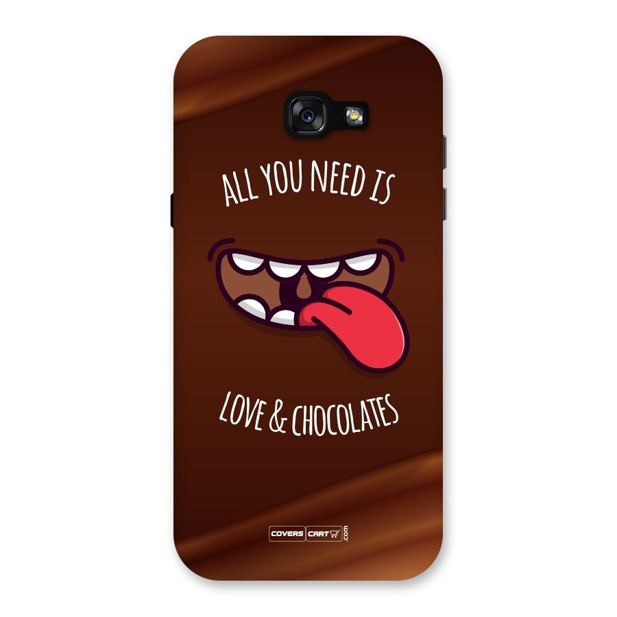 Love and Chocolates Back Case for Galaxy A7 (2017)
