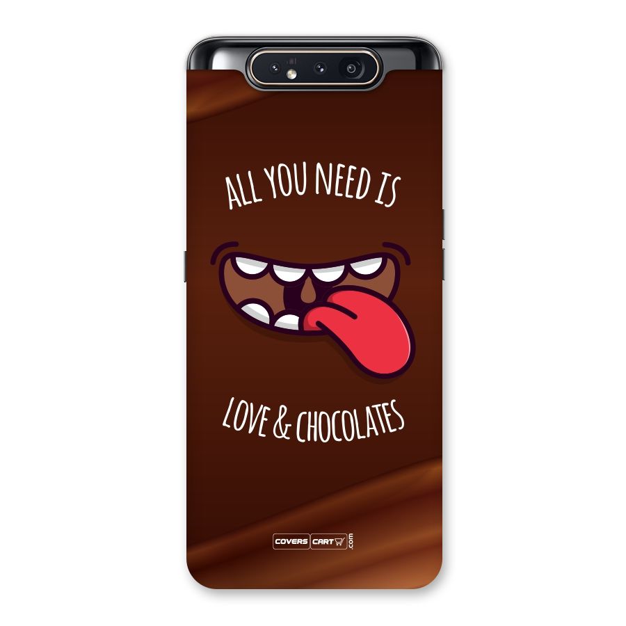 Love and Chocolates Back Case for Galaxy A80