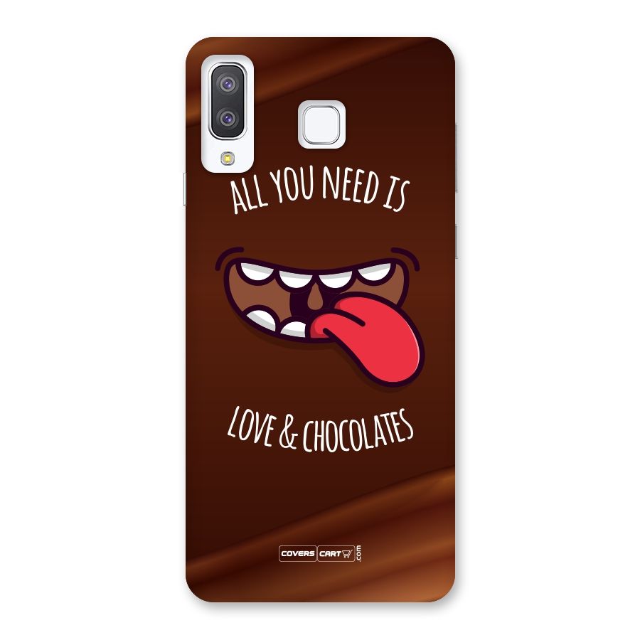 Love and Chocolates Back Case for Galaxy A8 Star