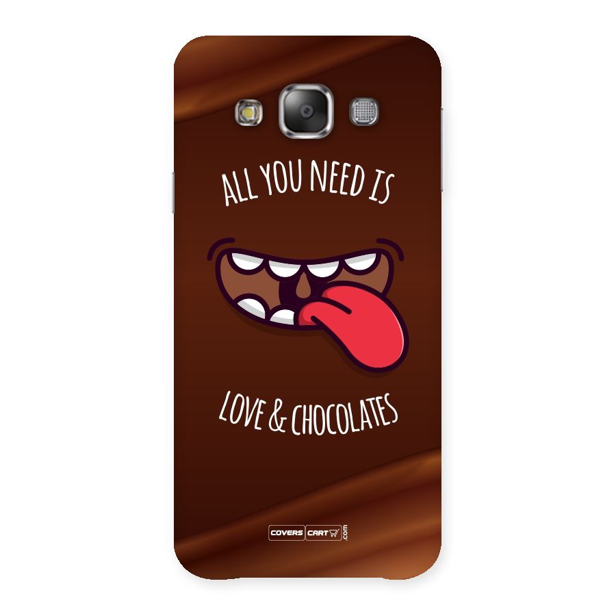 Love and Chocolates Back Case for Galaxy E7