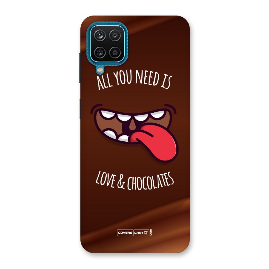Love and Chocolates Back Case for Galaxy F12