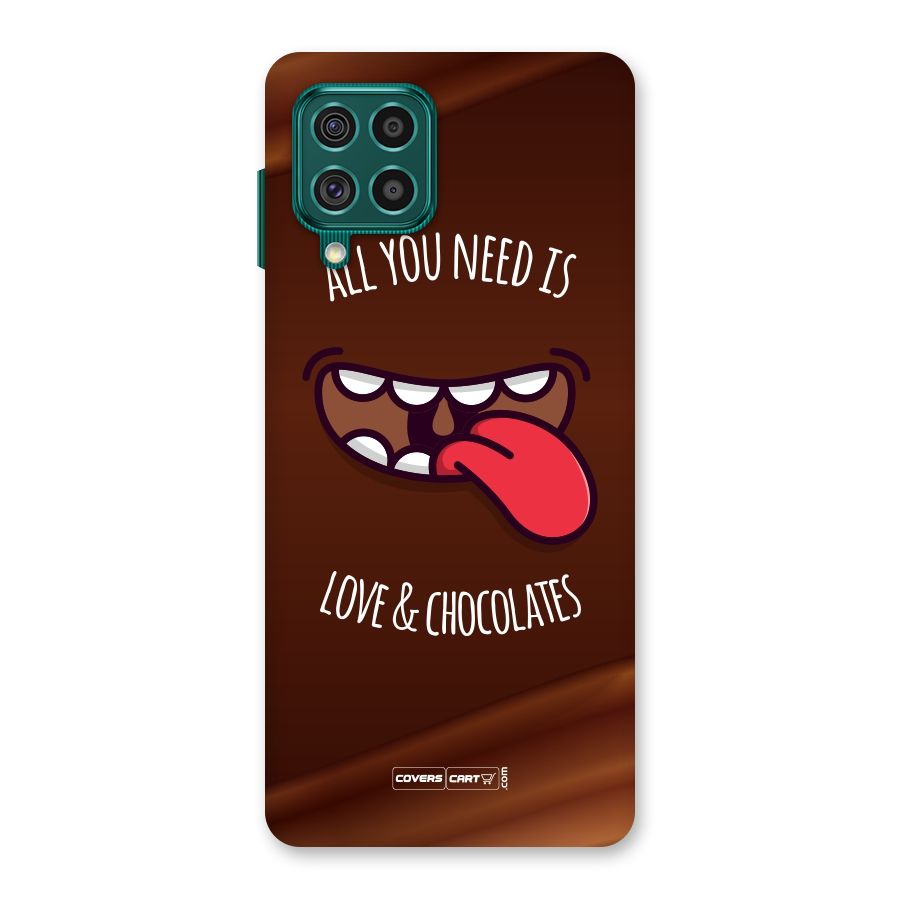 Love and Chocolates Back Case for Galaxy F62