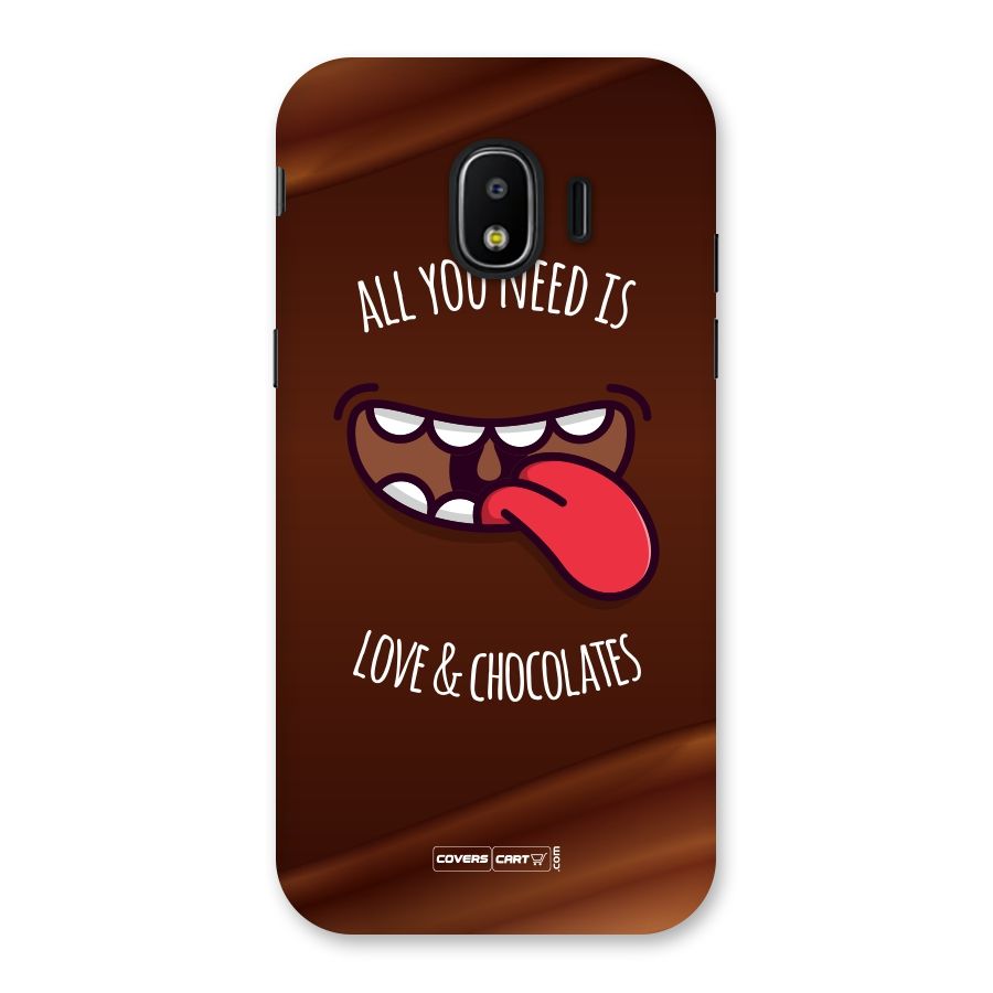 Love and Chocolates Back Case for Galaxy J2 Pro 2018